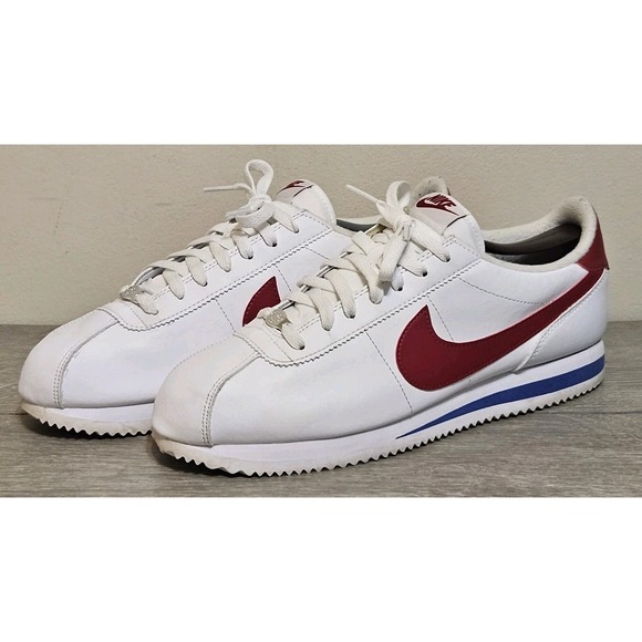 Nike White and Red Athletic Shoes